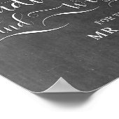 Trouwkaart met advies en wensen poster (Hoek)