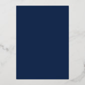 Trouwkaart met anker en monogram in goud folie uitnodiging (Achterkant)
