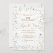 Trouwkaart met Baby's Breath Gypsophila​ Kaart (Voorkant)