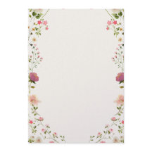 Trouwkaart met bloemen