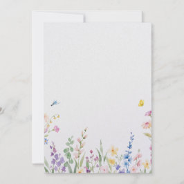 Trouwkaart met bloemmotief kaart