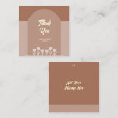 Trouwkaart met boogstijl en bedankbrief informatiekaartje (Voorkant / Achterkant)