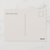 Trouwkaart met bronzen bladeren briefkaart (Achterkant)