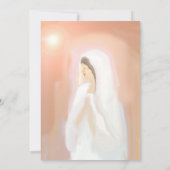 Trouwkaart met bruidskunst  kaart (Achterkant)