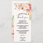 Trouwkaart met dankbetuiging - Antieke Roos (Voorkant / Achterkant)