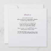 Trouwkaart met diagonale strepen modern kaart (Achterkant)