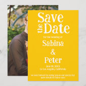 Trouwkaart met eigen foto SAVE the DATE kaart (Voorkant / Achterkant)