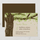 Trouwkaart met Eikenboom Aankondiging (Voorkant / Achterkant)