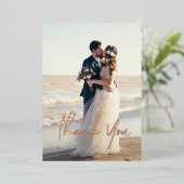 Trouwkaart met envelop - bedankbriefjes met echte folie feestdagenkaart (Staand Voorkant)