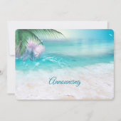 Trouwkaart met FONTEINENDE OCEAANWATEREN Save The Date (Voorkant)