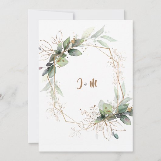 Trouwkaart met foto Save The Date (Achterkant)