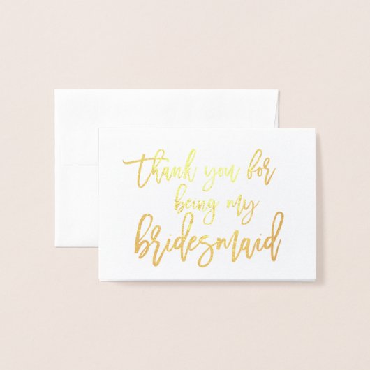 Trouwkaart Met Gouden Folie Calligrafie Bedankbrie Folie Kaarten (Voorkant met envelop)