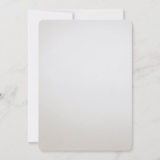 Trouwkaart met ivoorwitte bloemen en gouden blader kaart (Achterkant)