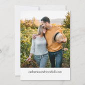 Trouwkaart met kalligrafie kaart (Achterkant)