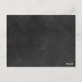 Trouwkaart met krijtbord handtekening 'Save the Da Briefkaart (Achterkant)