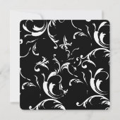 Trouwkaart met krullen kaart (Achterkant)