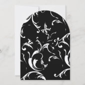 Trouwkaart met krullen kaart (Achterkant)