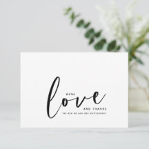 Trouwkaart Met Liefde en Dank