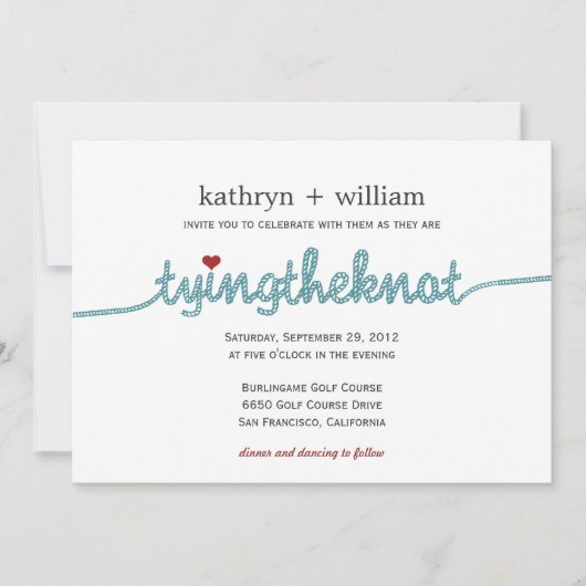 Trouwkaart met moderne uitdrukking kaart (Voorkant)