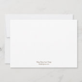 Trouwkaart met moderne uitdrukking kaart (Achterkant)