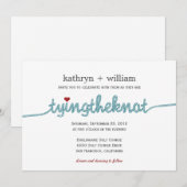 Trouwkaart met moderne uitdrukking kaart (Voorkant / Achterkant)