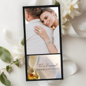 Trouwkaart met Orchidee Elegantie Verlovingsaankon Aankondiging