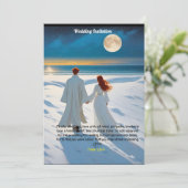 Trouwkaart met Peter 3:8-9 Kaart (Staand voorkant)