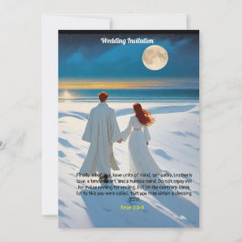 Trouwkaart met Peter 3:8-9 Kaart