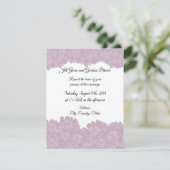 Trouwkaart met Roze Hydrangea Kaart (Staand voorkant)