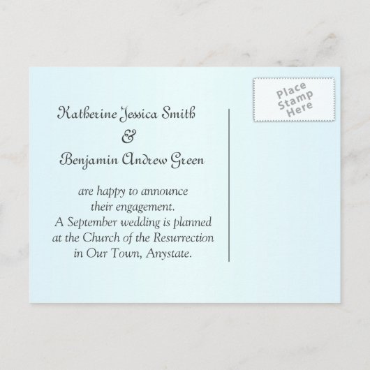 Trouwkaart met Roze Orchideeën Aankondigingskaart (Achterkant)