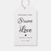 Trouwkaart met 'S'more Love' Cadeaulabel (Voorkant)