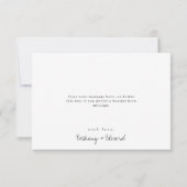 Trouwkaart met speelse wilde bloemen bedanken bedankkaart (Achterkant)