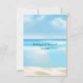 Trouwkaart met sprookjesachtige lichtsnoeren voor  kaart (Achterkant)