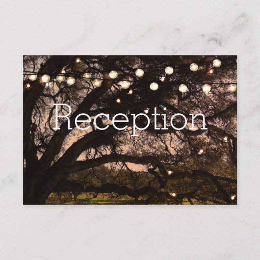 Trouwkaart met Tuin Glans Ontvangstkaart Informatiekaartje (Achterkant)