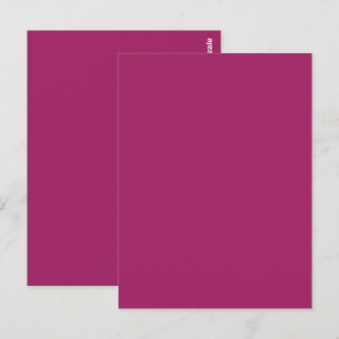 Trouwkaart met vet kleurblok – Magenta Briefkaart