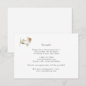 Trouwkaart met wilde bloemen Boho-stijl Kaart (Voorkant / Achterkant)