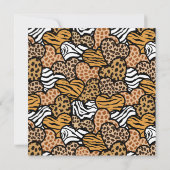 Trouwkaart met wilde harten kaart (Achterkant)