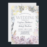 Trouwkaart met zoete succulenten kaart<br><div class="desc"></div>