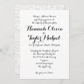 Trouwkaart *Modern Klassieker* Kaart (Voorkant / Achterkant)