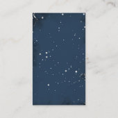 Trouwkaart Navy Silver Gold met QR-code Informatiekaartje (Achterkant)