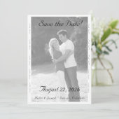 Trouwkaart Nuptial Grace Save The Date (Staand voorkant)