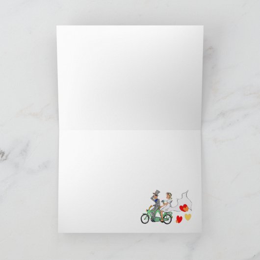 Trouwkaart om zelf te maken kaart (Binnen)