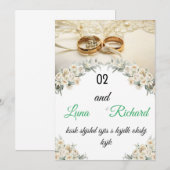 trouwkaart ontwerpen kaart (Voorkant / Achterkant)