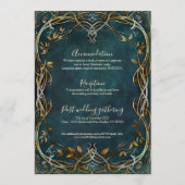 Trouwkaart op maat - Fantasy Menu (Achterkant)