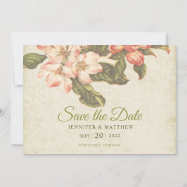 Trouwkaart 'Oude appelbloesem' om te 'Save the Dat Save The Date