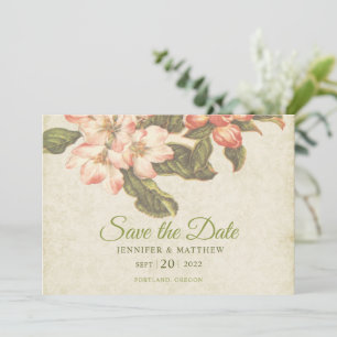 Trouwkaart 'Oude appelbloesem' om te 'Save the Dat Save The Date