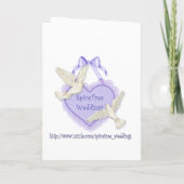 Trouwkaart Pinguïn Bruiloft- U Bent Uitgenodigd (Achterkant)