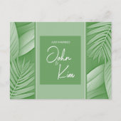 Trouwkaart QR-code Foto Ansichtkaart Aankondigingskaart (Voorkant)