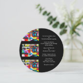 Trouwkaart (Rond) Mexicaans Stel Kaart (Staand voorkant)