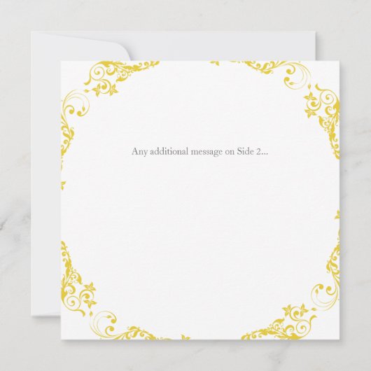 Trouwkaart Rond Ontwerp Save the Date Kaart (Achterkant)